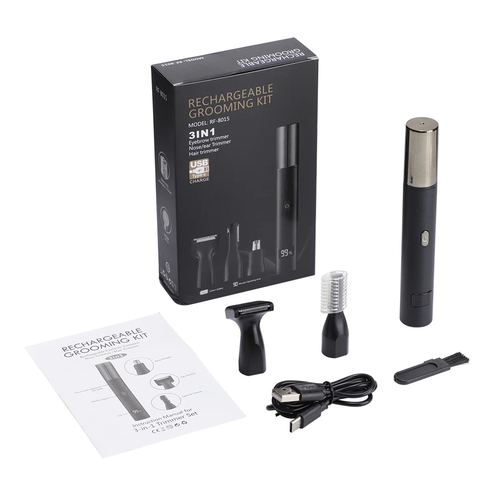 3-in-1 Electric Nose, Ear, and Facial Hair Trimmer - 18