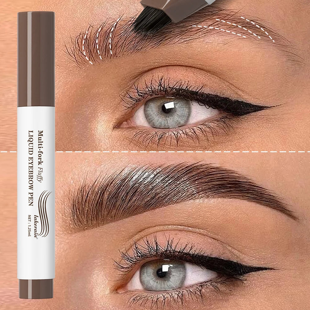 Waterproof Multi-Fork Liquid Eyebrow Pen for Natural Brows - 2