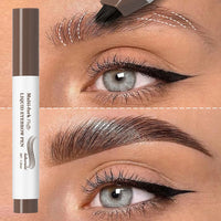 Waterproof Multi-Fork Liquid Eyebrow Pen for Natural Brows