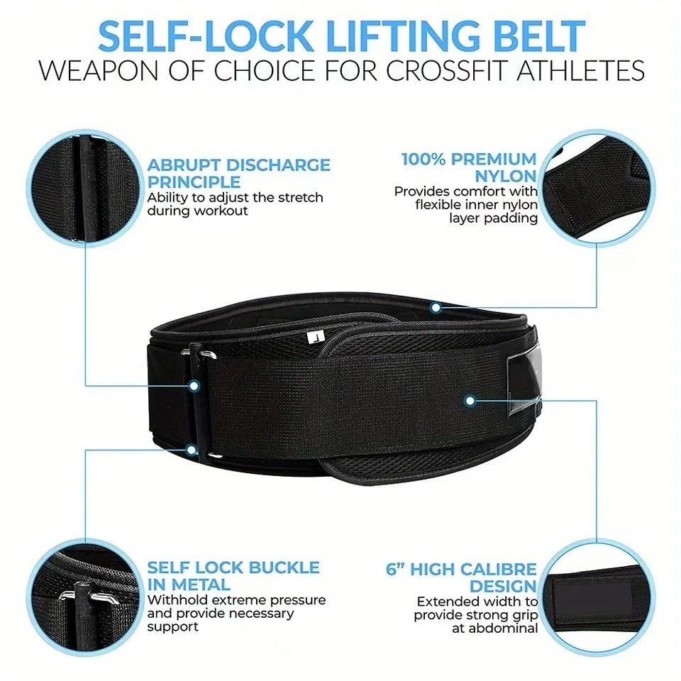 Adjustable Lumbar Support Belt for Weightlifting and Gym - 3