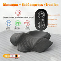 Cervical Neck Traction & Heating Massage Pillow