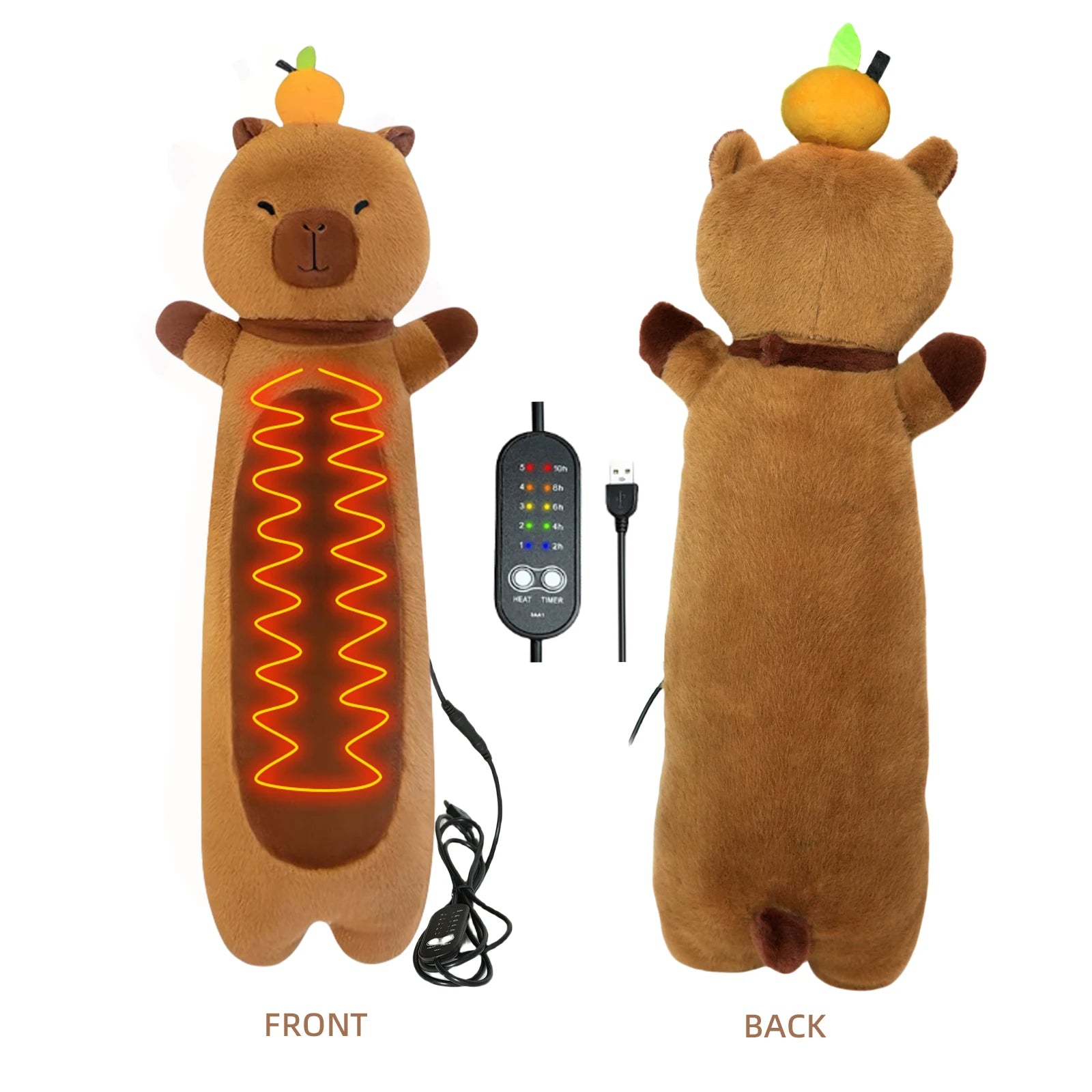 Heated Capybara Plush for Period Cramp Relief - 5