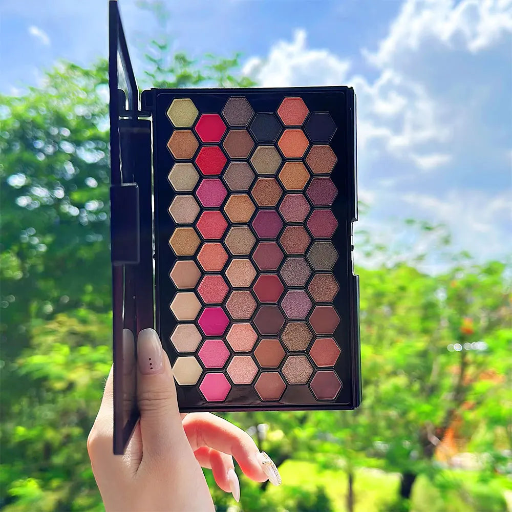 54-Color Professional Eyeshadow Palette for Every Occasion - 8
