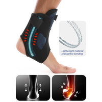Adjustable Ankle Support Brace with Compression Knob