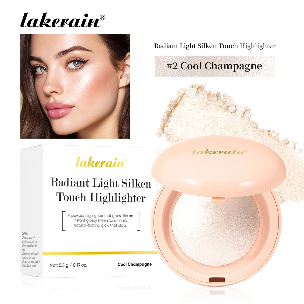 Silken Touch Shimmer Highlighter Powder for Radiant Glow - 22