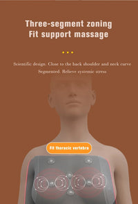 Electric Heated Shiatsu Neck and Back Massage Pillow