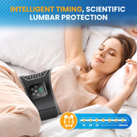 Heated Lumbar Air Compression Massage Belt for Back Pain Relief