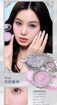 Matte Finish Shell Compact Blusher Palette