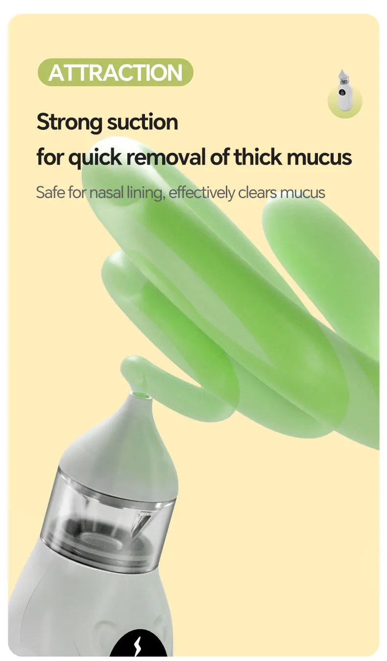Electric Baby Nasal Aspirator for Congestion Relief - 11