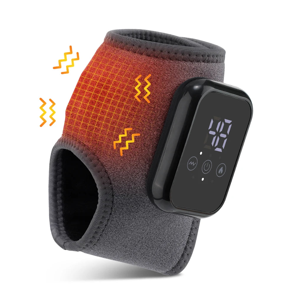 Heated Vibration Ankle Massager Brace for Pain Relief - 13