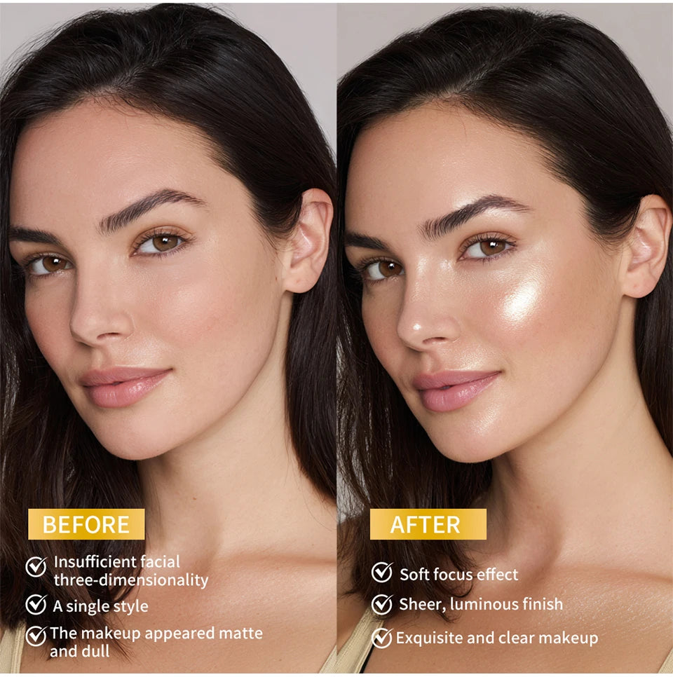 Silken Touch Shimmer Highlighter Powder for Radiant Glow - 11