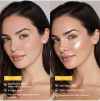 Silken Touch Shimmer Highlighter Powder for Radiant Glow