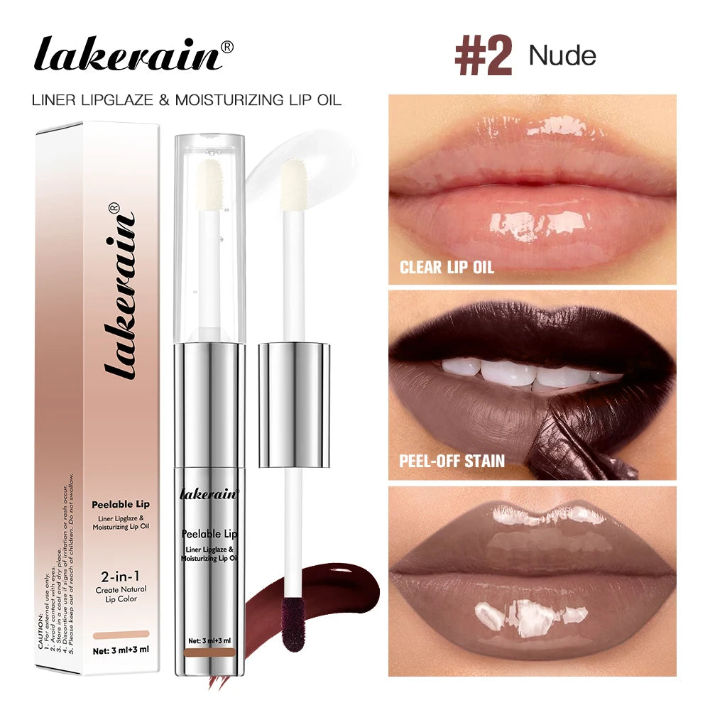 2-in-1 Waterproof Peel-Off Lip Stain and Hydrating Oil - 23