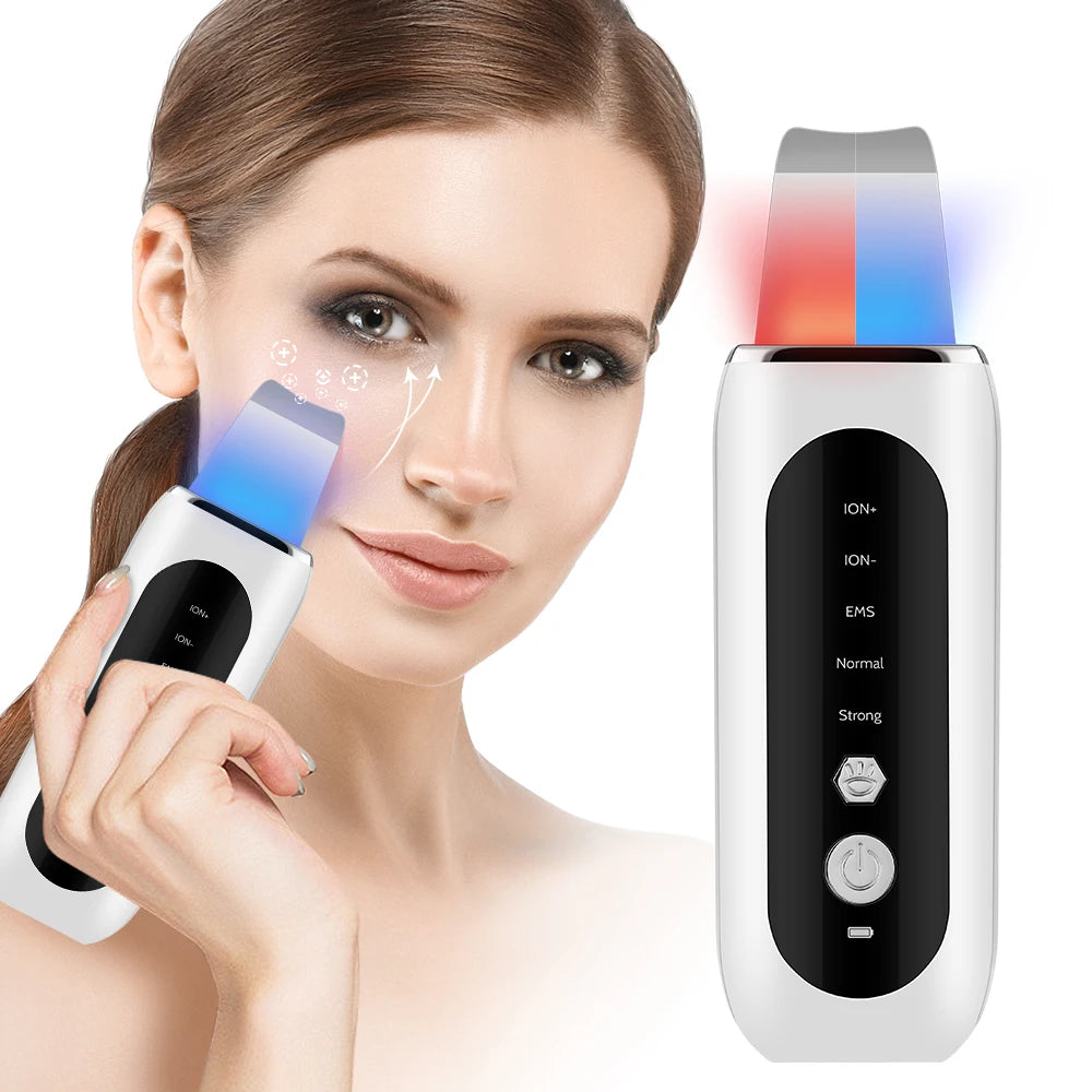 Ultrasonic Facial Skin Scrubber and Pore Cleaner - 1