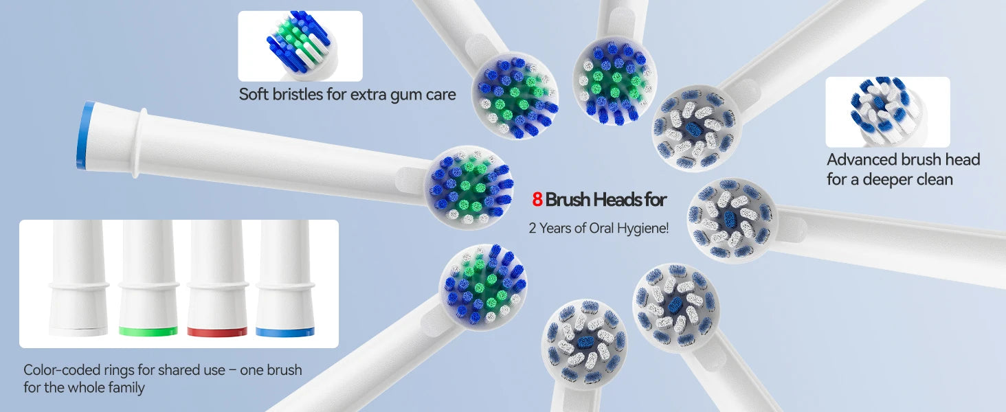 Professional Rotating Electric Toothbrush with Travel Case - 14