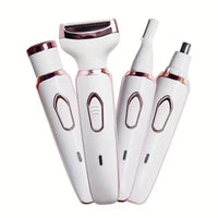 4-in-1 Rechargeable Electric Lady Shaver for Face and Body