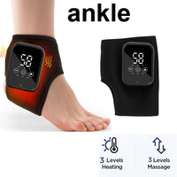 Heated Vibration Ankle Massager Brace for Pain Relief