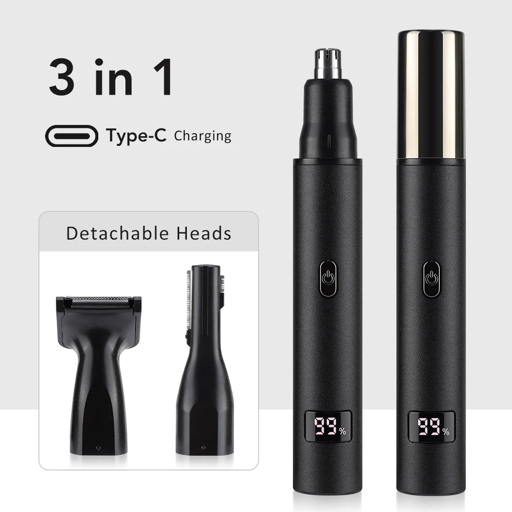 3-in-1 Electric Nose, Ear, and Eyebrow Grooming Trimmer - 2