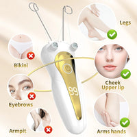 Electric Threading Epilator for Painless Facial Hair Removal