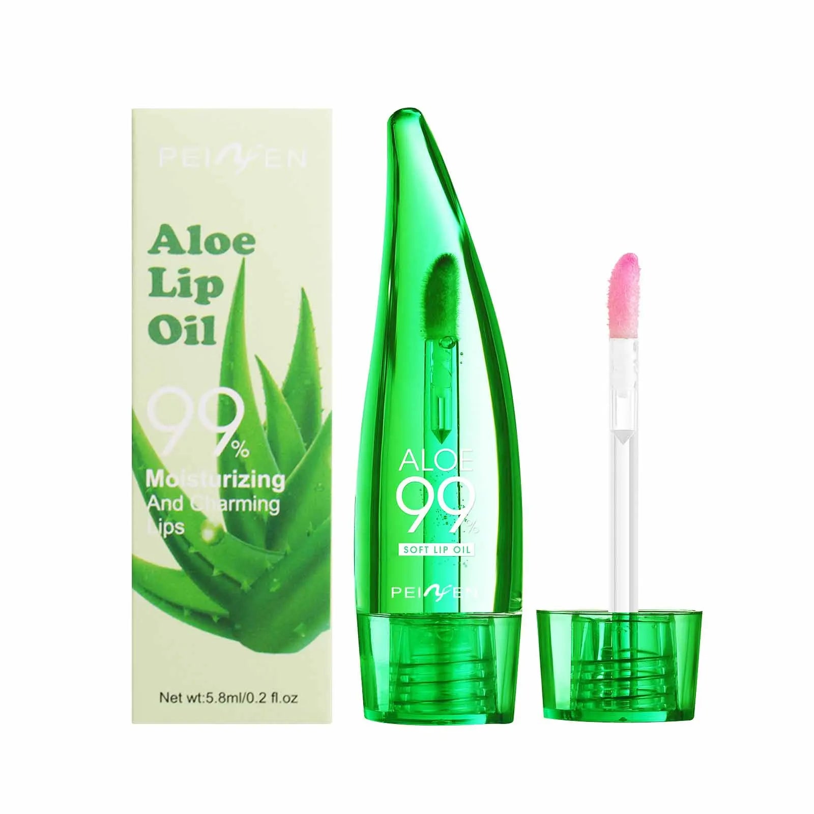 99% Aloe Vera Moisturizing Lip Oil for Dry Lips - 8
