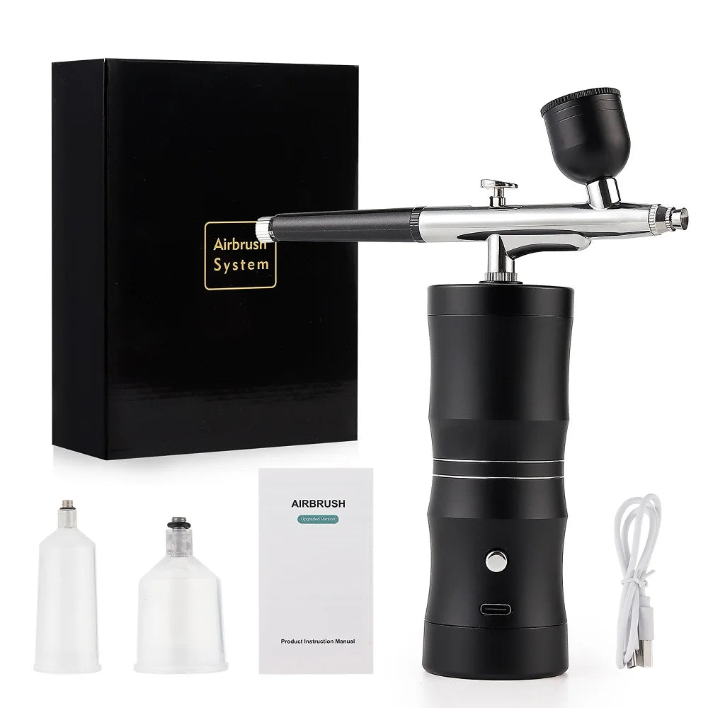 Portable Mini Airbrush Kit for Nail Art and Makeup - 46