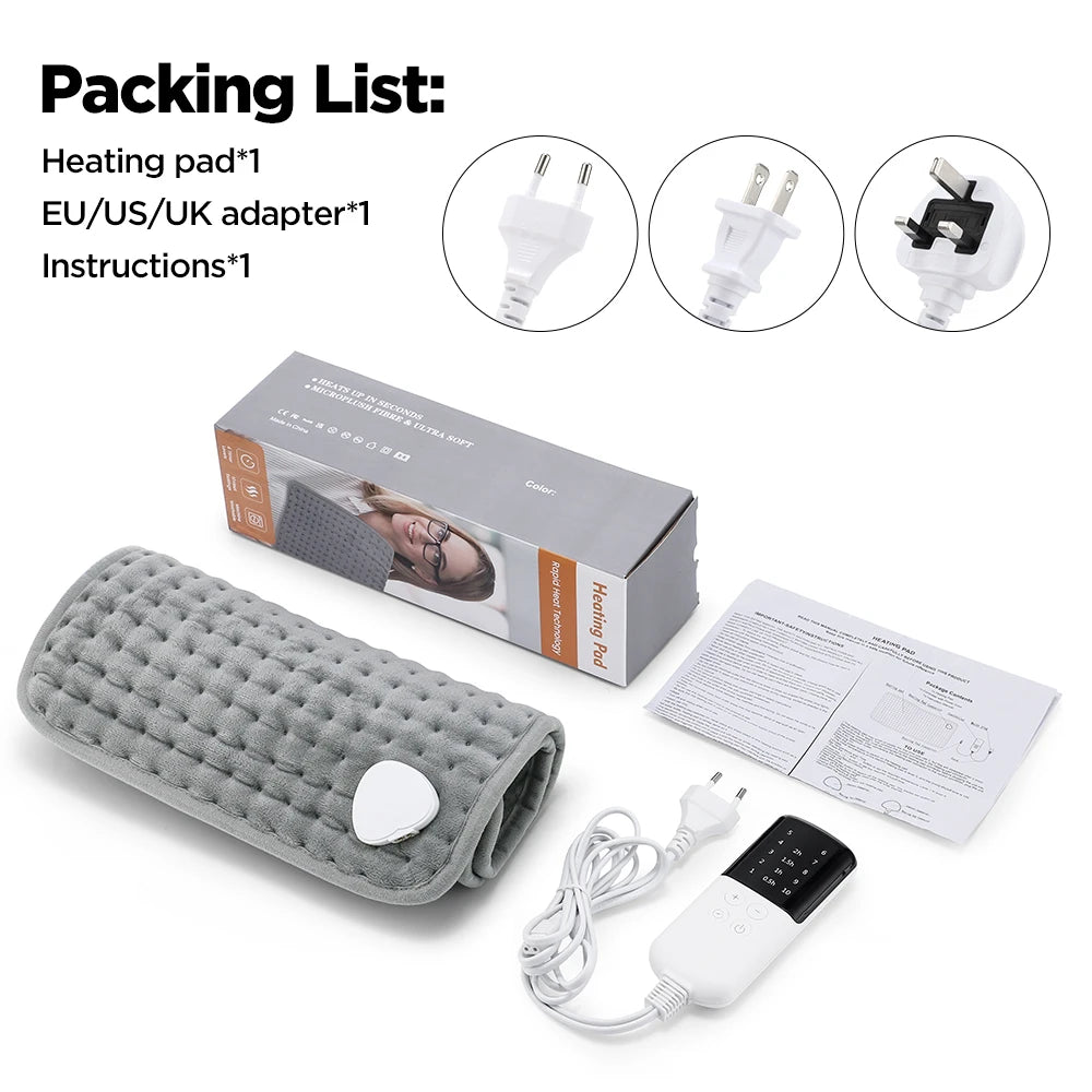 Electric Heating Pad for Back and Muscle Pain Relief - 12