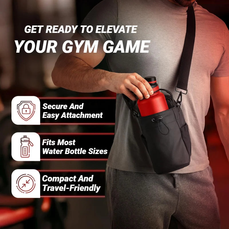 Magnetic Gym Bag for Water Bottle and Phone - 3