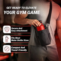 Magnetic Gym Bag for Water Bottle and Phone