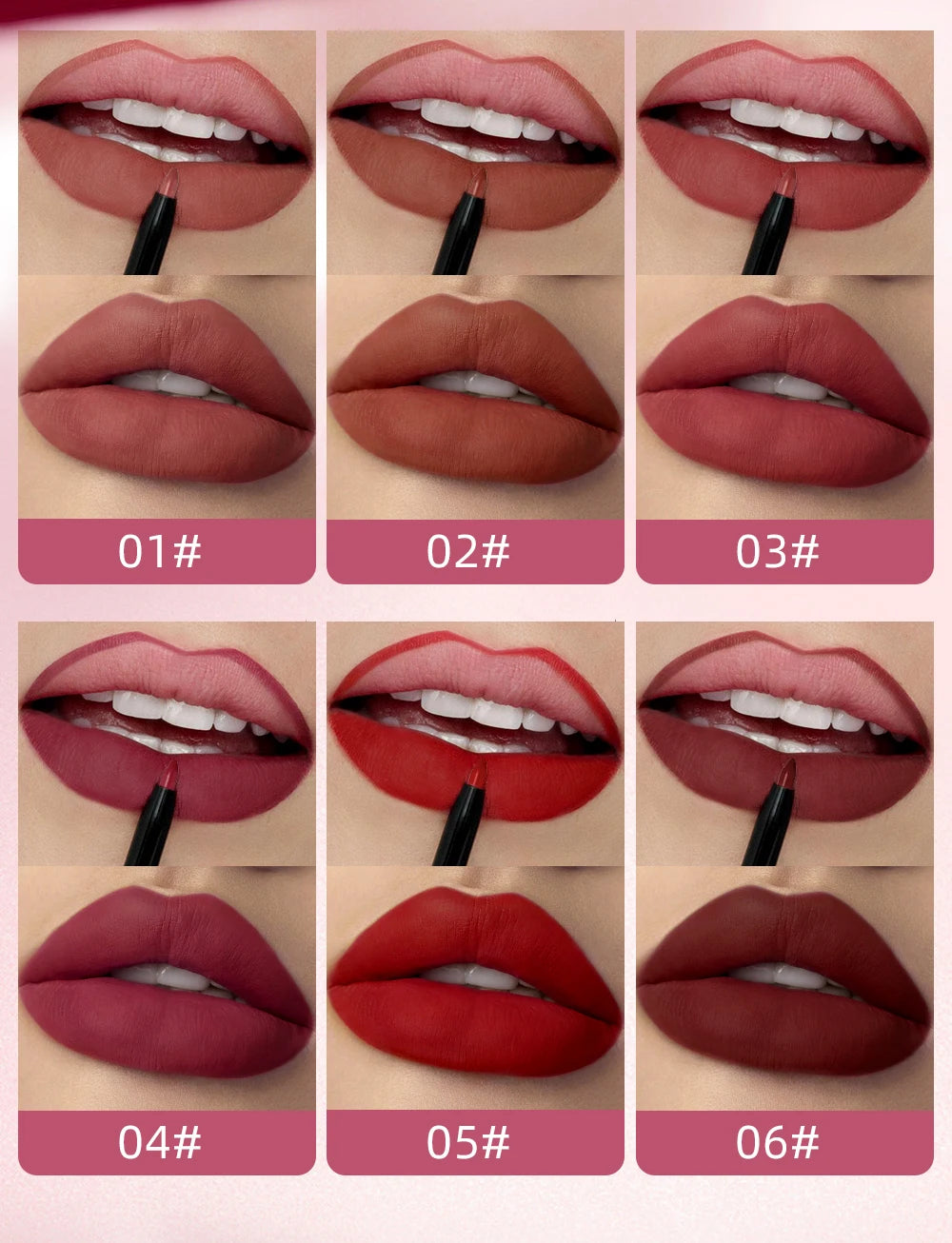2-in-1 Dual Ended Matte Lip Liner and Long-Lasting Liquid Lipstick - 14