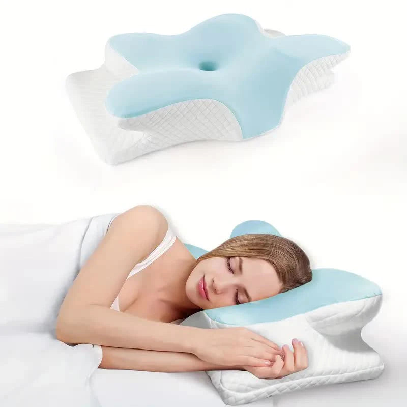 Butterfly Memory Foam Orthopedic Neck Pillow for Pain Relief - 12