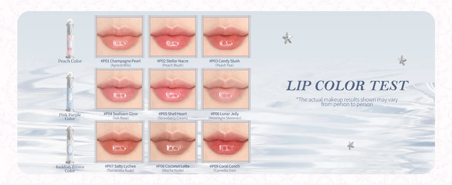 Hydrating Mermaid Shell Lip Gloss for Plump High-Shine Lips - 11