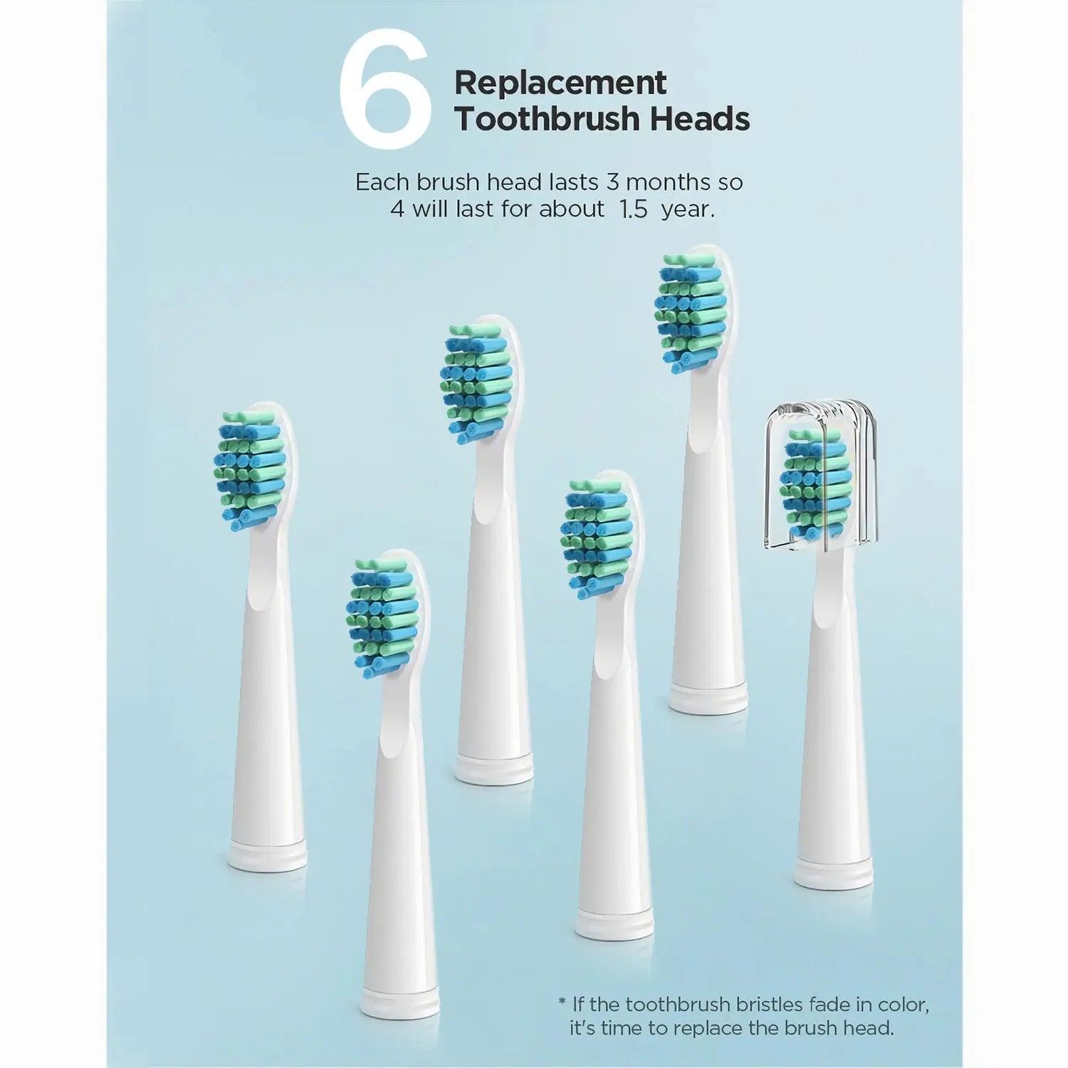 Rechargeable Sonic Electric Toothbrush with 5 Modes - 5