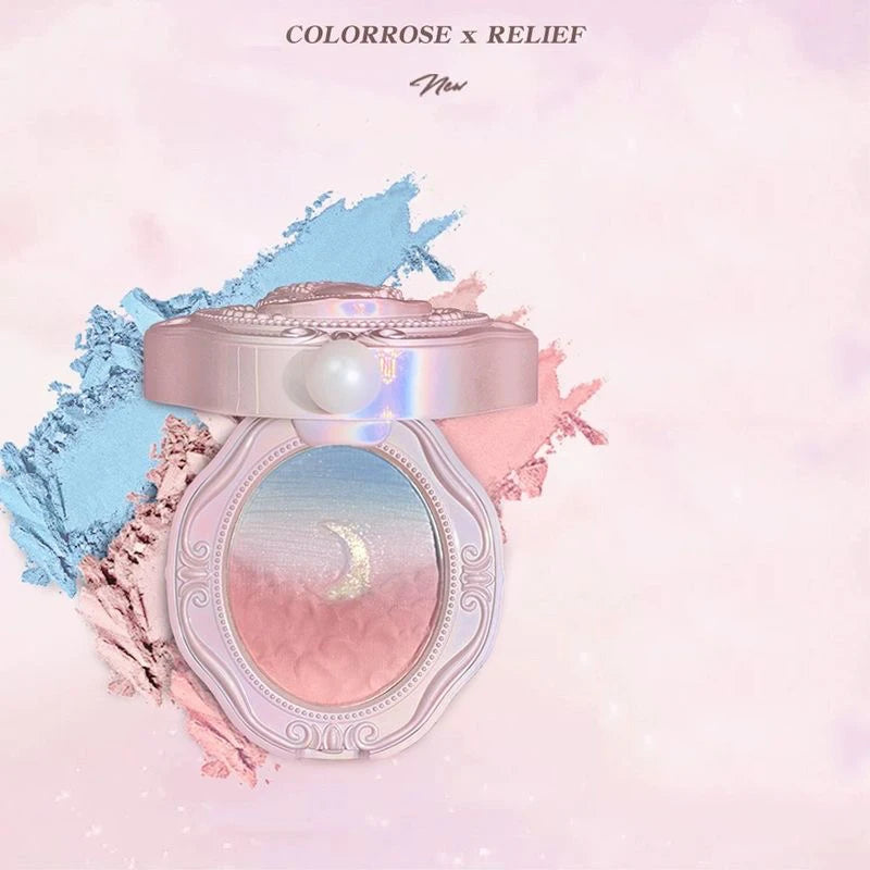Embossed Gradient Blush and Highlighter Palette - 3