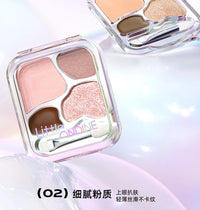 4-Color Long-Lasting Waterproof Eyeshadow Palette