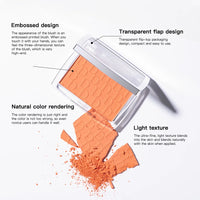 Matte Embossed Blush Palette for Natural Cheek Glow