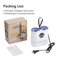 Portable Electric Shoe and Boot Dryer with Timer