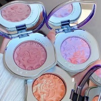 Emotional Shimmer Pressed Powder Blush for Natural Radiant Glow
