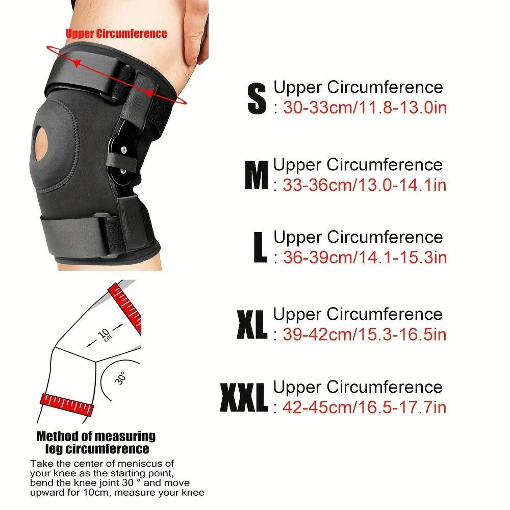 Adjustable Hinged Knee Brace for Joint Support and Pain Relief - 13