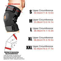 Adjustable Hinged Knee Brace for Joint Support and Pain Relief