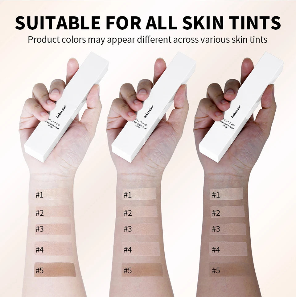 Full Coverage Cream Foundation Stick with Built-in Brush - 12