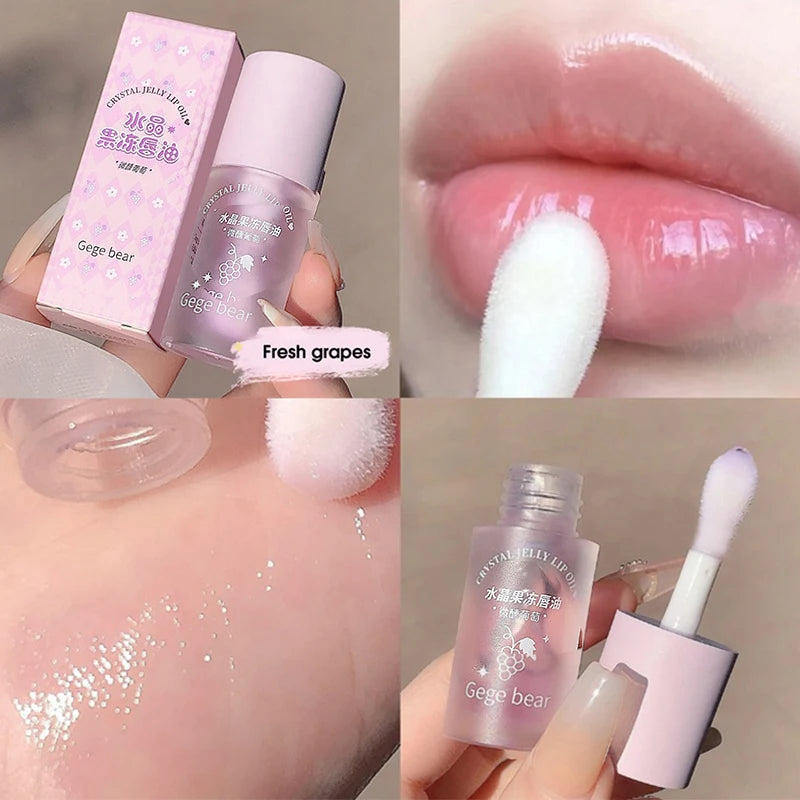 Hydrating Crystal Jelly Lip Oil for Smooth Glossy Lips - 5
