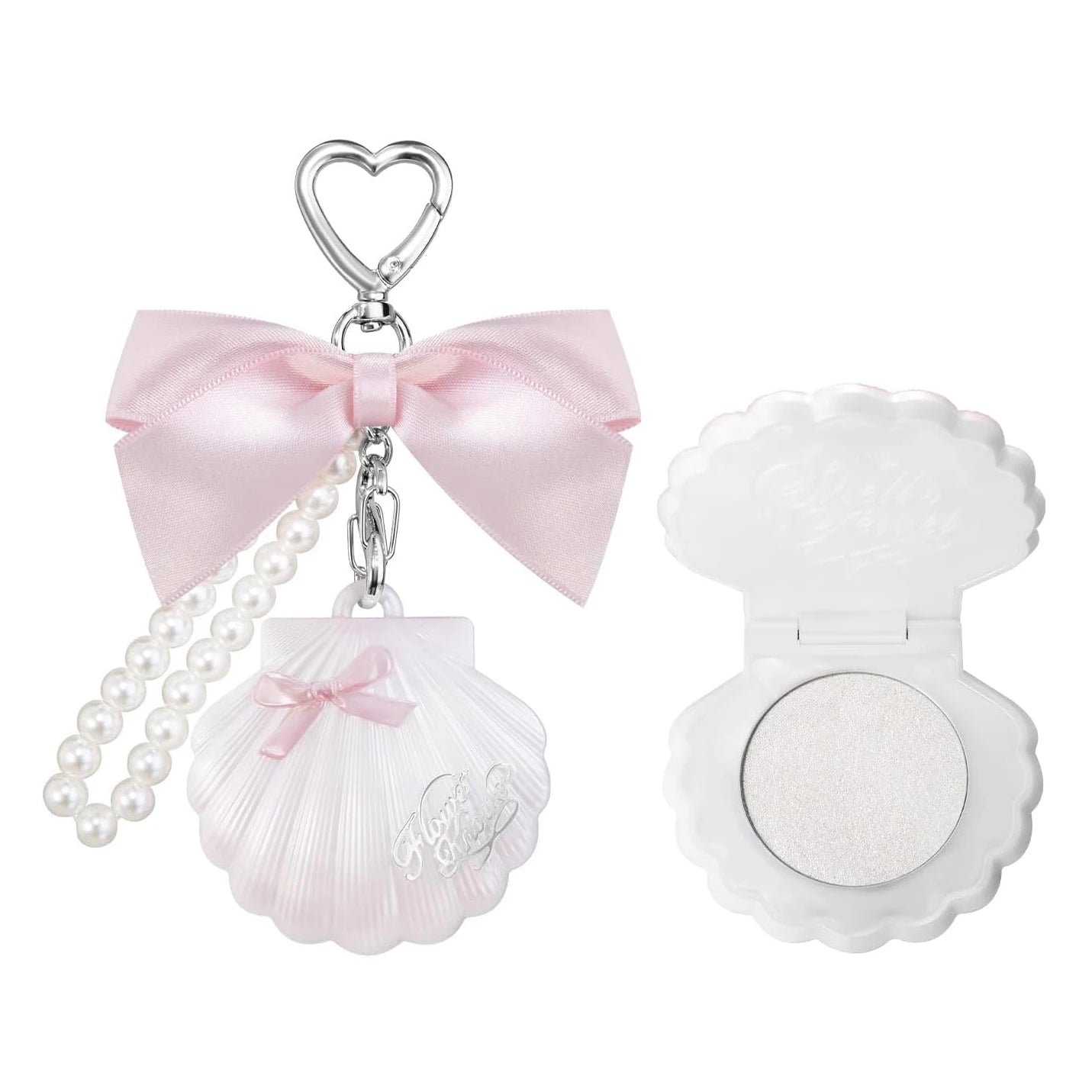 Shell Jewel Portable Shimmer Highlighter Balm Keychain - 12