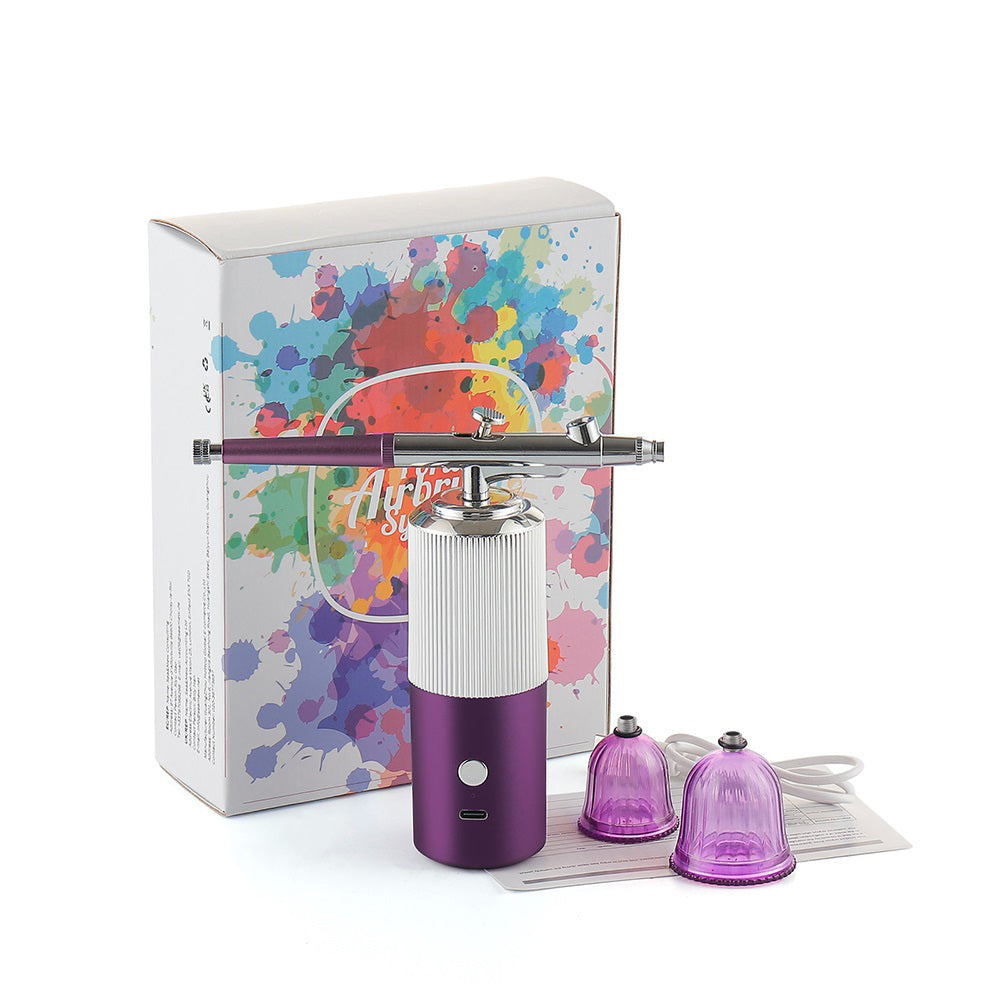 Portable Mini Airbrush Kit for Nail Art and Makeup - 65