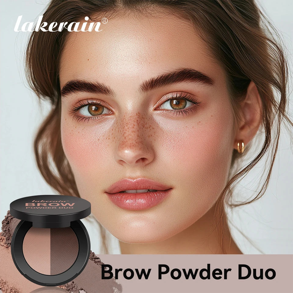 Dual-Tone Waterproof Eyebrow Powder for Natural Definition - 7