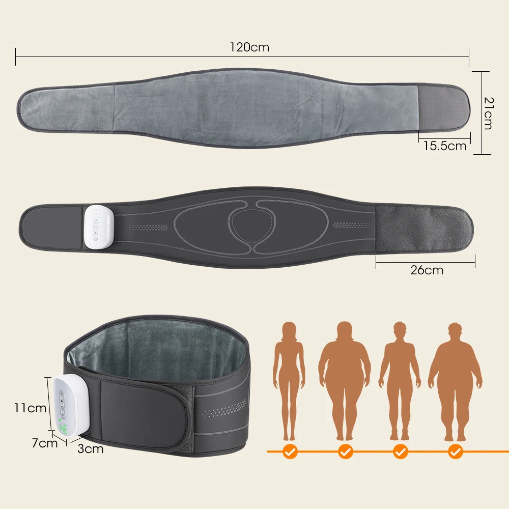 Cordless Lower Back Massager with Airbag Compression & Heat - 17
