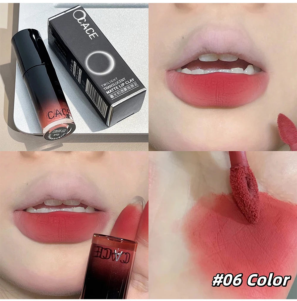 Matte Velvet Lip Clay Long-Lasting Waterproof Tint - 18