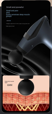 Long-Handle Electric Deep Tissue Massage Gun for Muscle Relief