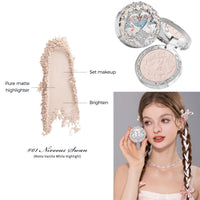 Embossed Matte Finish Powder Blush for Long-Lasting Natural Glow