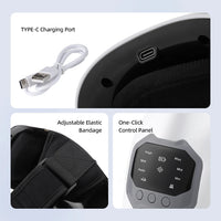 Wireless Heated Knee Massager with Vibration Therapy