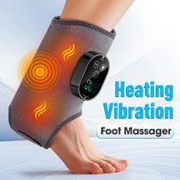 Heated Vibration Ankle Massager Brace for Pain Relief